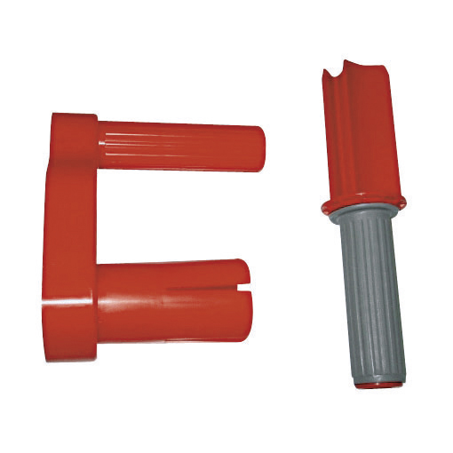 Dérouleur de film étirable, PVC/polyester, rouge