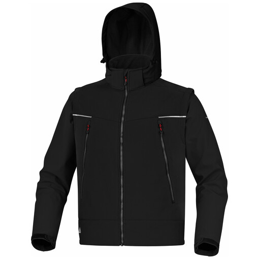 Blouson de travail 2en1 ripstop gris noir