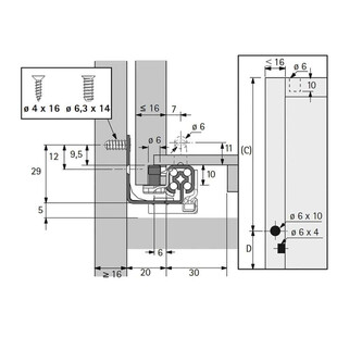 COULISSE BOIS QUADRO 25 SILENT SYSTEM