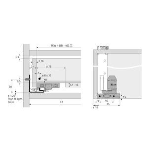 COULISSE BOIS ACTRO 5D SILENT SYSTEM