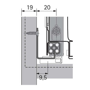 COULISSE QUADRO 25 STOP CONTROL