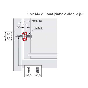 COULISSE A BILLES KA 1730 HAUTEUR 17