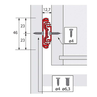 COULISSES A BILLES KA 4532 PUSH TO OPEN