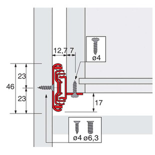 COULISSES A BILLES KA 4532 AM SILENT SYSTEM SOUS TIROIR