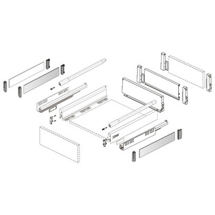 COTE D’HABILLAGE TOPSIDE METAL POUR TIROIR HAUTEUR 144