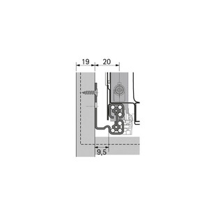 COULISSE QUADRO V6+ PUSH TO OPEN