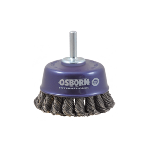 BROSSE COUPE SUR TIGE DE 6 MM Ø65 MM ACIER TORSADÉ 0,50 MM