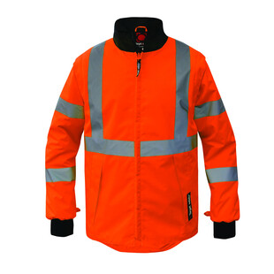 GILET ANTIFROID HAUTE VISIBILITE ROCKET ORANGE/NOIR