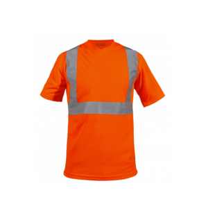 T-SHIRT HAUTE VISIBILITE XENON MANCHE COURTE ORANGE FLUO