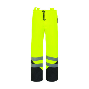 PANTALON DE PLUIE HAUTE VISIBILITE SPEED JAUNE/NOIR