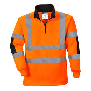 SWEAT-SHIRT HAUTE VISIBILITE XENON RUGBY B308 ORANGE