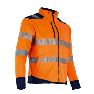 VESTE HAUTE VISIBILITE LED MARINE/ORANGE