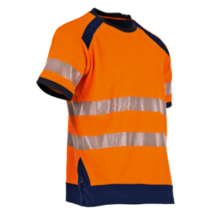 TEE SHIRT MANCHE COURTE HAUTE VISIBILITE LAMPION ORANGE