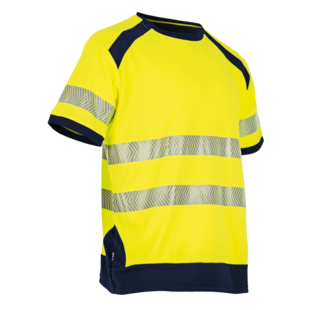 TEE SHIRT MANCHE COURTE HAUTE VISIBILITE HALOGENE JAUNE