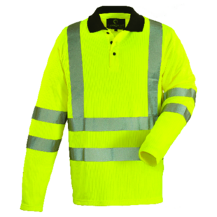 POLO MANCHE LONGUE HAUTE VISIBILITE YARD JAUNE