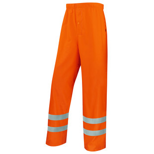 PANTALON DE PLUIE HAUTE VISIBILITE ORANGE FLUO 900PANHV