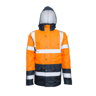 PARKA NEON HV ORANGE/NAVY CLASS 3