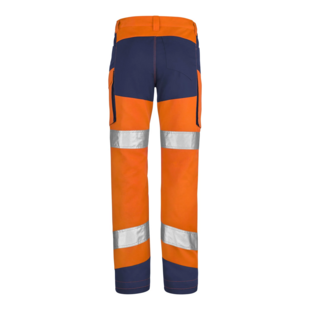 PANTALON IRIS PI ORANGE FLUO / BLEU MARINE