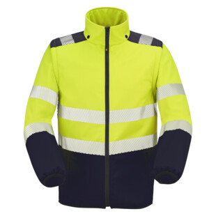 SOFTSHELL OURAL JAUNE FLUO NAVY