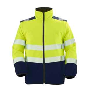 BLOUSON MORVAN JAUNE FLUO NAVY