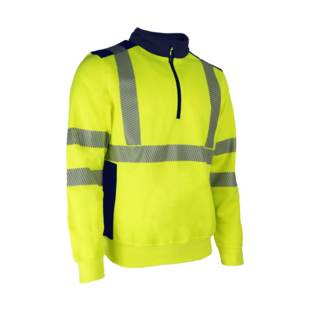 SWEAT THERMIQUE FRISS JAUNE HV/MARINE