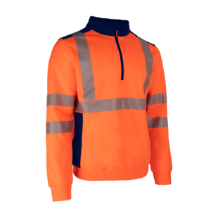 SWEAT THERMIQUE FRISS ORANGE HV/MARINE