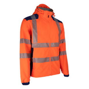 VESTE SOFTSHELL NEBULO GRS ORANGE HV/MARINE