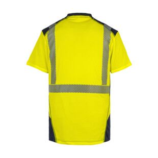 TEE SHIRT BALI MANCHE COURTE JAUNE/MARINE